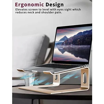 ALASHI Ergonomic Laptop Stand for Desk - Stylish & Portable