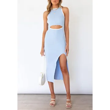 Women’s Pink Queen Bodycon Midi Dress - Light Blue