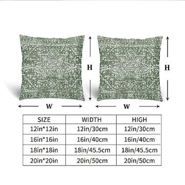 Kawani Sage Green Boho Pillow Covers Set of 2