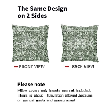 Kawani Sage Green Boho Pillow Covers Set of 2