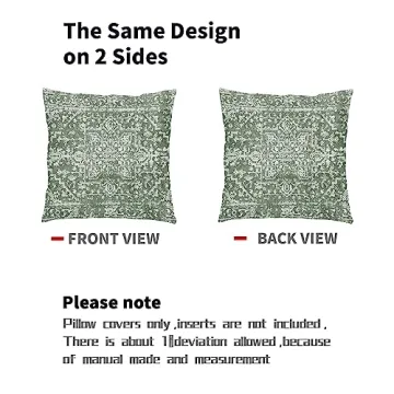 Kawani Sage Green Boho Pillow Covers Set of 2