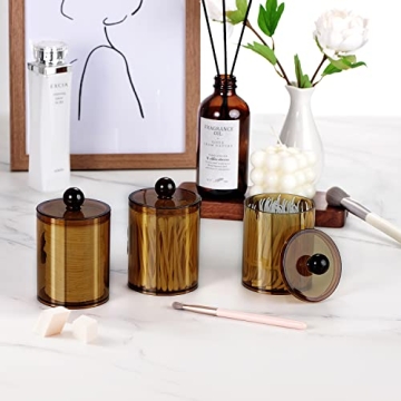 Stylish Acrylic Bathroom Canisters - Versatile & Durable Storage