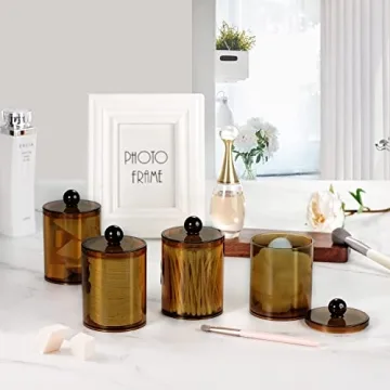 Stylish Acrylic Bathroom Canisters - Versatile & Durable Storage