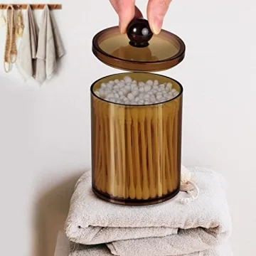 Stylish Acrylic Bathroom Canisters - Versatile & Durable Storage