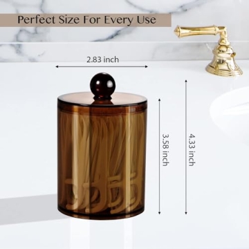 Stylish Acrylic Bathroom Canisters - Versatile & Durable Storage