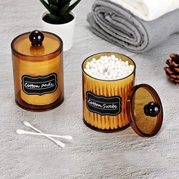 Stylish Acrylic Bathroom Canisters - Versatile & Durable Storage