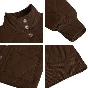 Stylish Fazortev Women's Quilted Jacket for Winter Wear