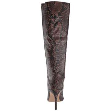 Steve Madden Women's Kinga Fashion Boot, Brown Snake, 5.5 M US