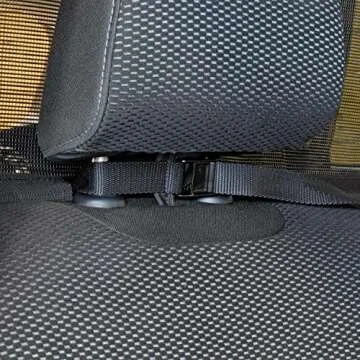 Deluxe 50" Wide Dog Barrier for Cars, SUVs, Trucks, and CUVs – Pet Restraint Backseat Divider | Mesh Net Screen Shield Behind Front or Rear Seats Cargo Area – Ideal for Travel Safety