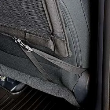 Deluxe 50" Wide Dog Barrier for Cars, SUVs, Trucks, and CUVs – Pet Restraint Backseat Divider | Mesh Net Screen Shield Behind Front or Rear Seats Cargo Area – Ideal for Travel Safety