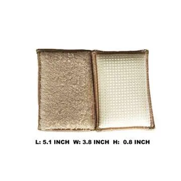 UKEENOR Natural Bamboo Sponges Kitchen Cleaning Sponges Dish Sponges Reusable Dish Washing Sponges S...