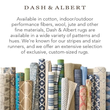 Dash and Albert Marled Cotton Area Rug - Durable Accent Rug
