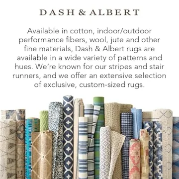 Dash and Albert Marled Cotton Area Rug - Durable Accent Rug