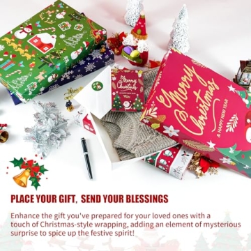 Uvaluefeet 12 Pack Christmas Gift Boxes for Easy Wrapping