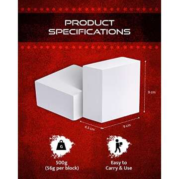 Bulk WOD Nation Gym Chalk Blocks - Ideal Grip & Moisture Absorbent
