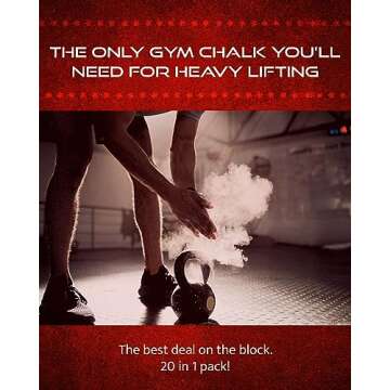 Bulk WOD Nation Gym Chalk Blocks - Ideal Grip & Moisture Absorbent