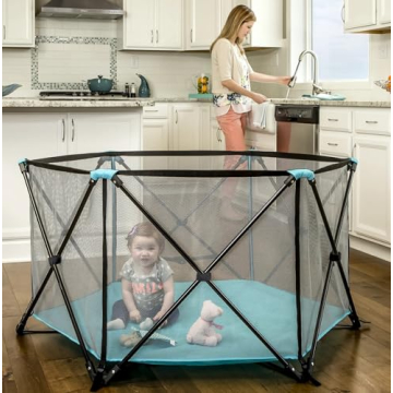 Regalo Portable Playpen for Kids: Lightweight & Washable