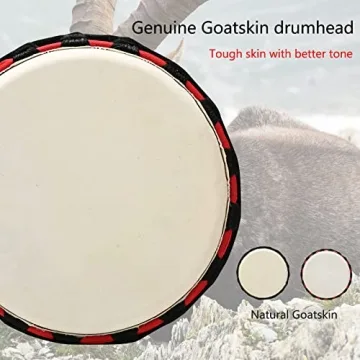 AIMEIS Djembe Drum Crafted from Mahogany and Goatskin