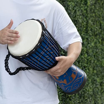 AIMEIS Djembe Drum Crafted from Mahogany and Goatskin