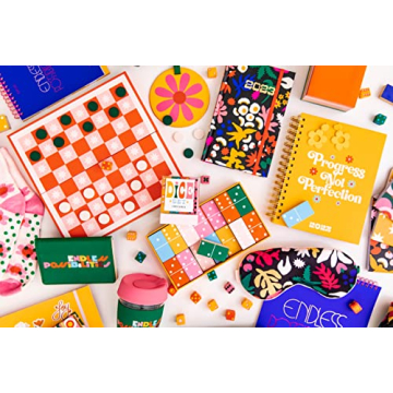 ban.do Game Night 2-in-1 Checkers and Backgammon Set