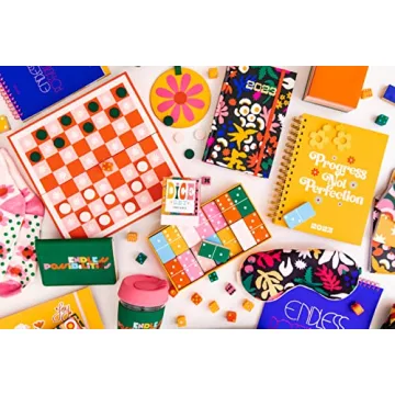 ban.do Game Night 2-in-1 Checkers and Backgammon Set