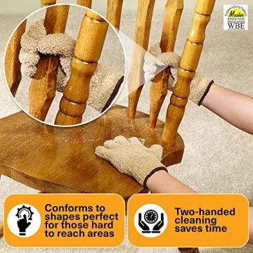 Master Manufacturing CleanGreen Dusting Gloves for Easy Cleaning