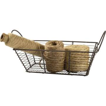 Primitives by Kathy 103183 Rustic Wire Basket, Small