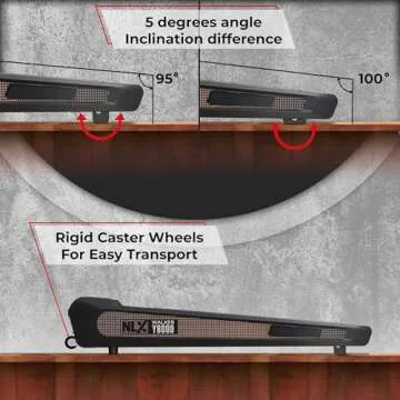 NLX Y8000 Treadmill - Under-Desk Treadmill Perfect for Home or Office Use, Walking or Running Treadmill with Adjustable Incline, 260 lbs Max User Capacity - by NLX Brand