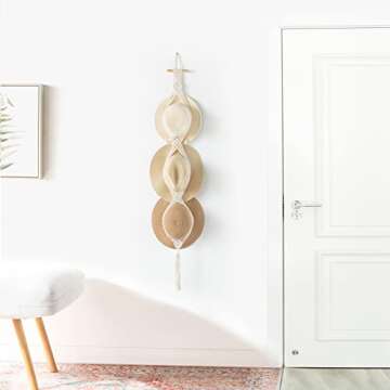 Stylish Dahey Macrame Hat Hangers for Organized Display
