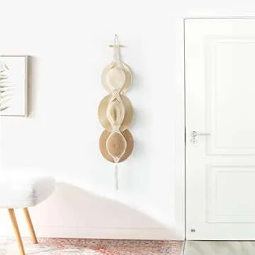 Stylish Dahey Macrame Hat Hangers for Organized Display