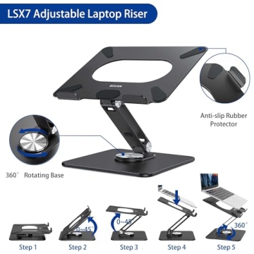 BESIGN LSX7 Laptop Stand - Ergonomic and Adjustable Design