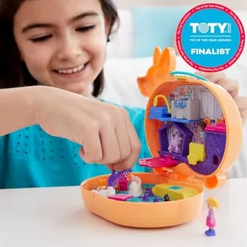 Polly Pocket Corgi Cuddles Compact with 2 Dolls & More