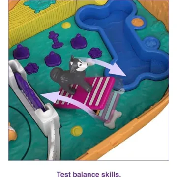Polly Pocket Corgi Cuddles Compact with 2 Dolls & More