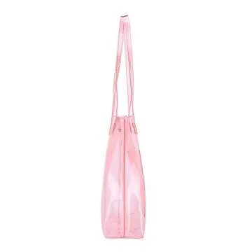 Dreubea Women's Stylish Clear Tote Bag - Big Capacity