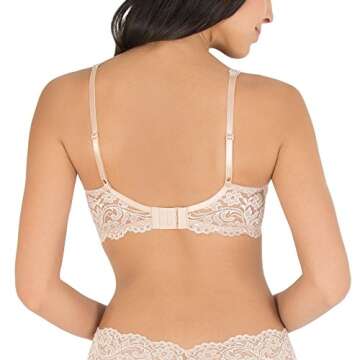 Smart & Sexy Women's Signature Lace Unlined Underwire Bra, Available in Single and 2 Packs, in The B...
