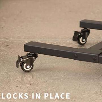 VIVO Mobile TV Cart for 13 to 50 inch Screens up to 44 lbs, LCD LED OLED 4K Smart Flat, Curved Monitor Panels, Rolling Stand, DVD Shelf, Wheels, Max VESA 200x200, Black, STAND-TV07W-S