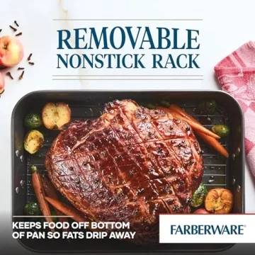 Farberware Nonstick Roaster with Rack - 11" x 15"