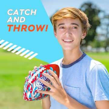 Sunlite Sports Waterproof Football, Outdoor Play, for Pool Beach Lake Park Water Toy, for Kids Children Teens Adults, Family Fun…