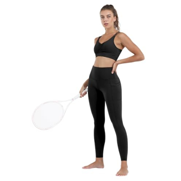 CHRLEISURE Leggings with Pockets for Women, High Waisted Tummy Control Workout Yoga Pants(3Packs 3Black, XS)