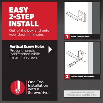 Kwikset Halifax Dummy Door Handle - Stylish Interior Levers