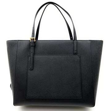 Chic Tory Burch Emerson Tote - Luxury Black Leather Bag