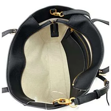 Chic Tory Burch Emerson Tote - Luxury Black Leather Bag