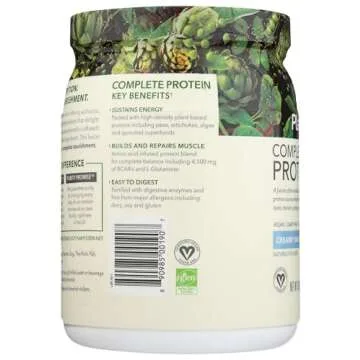 PlantFusion Complete Vegan Protein Powder - Plant Based Protein Powder With BCAAs, Digestive Enzymes and Pea Protein - Keto, Gluten Free, Soy Free, Non-Dairy, No Sugar, Non-GMO - Vanilla Bean 1 lb