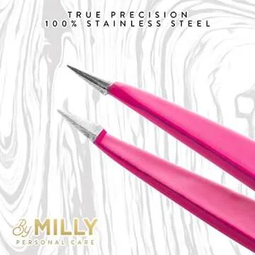 Precision By MILLY Pointed Tweezers – High Carbon Stainless Steel