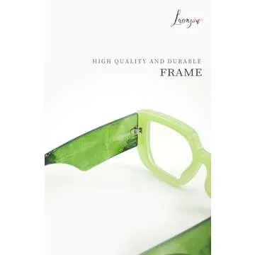 Stylish Laemzinv Oversized Blue Light Glasses for Women