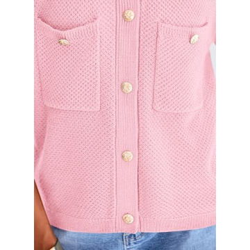 PRETTYGARDEN Light Pink Cardigan - Stylish Comfort Awaits