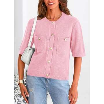PRETTYGARDEN Light Pink Cardigan - Stylish Comfort Awaits