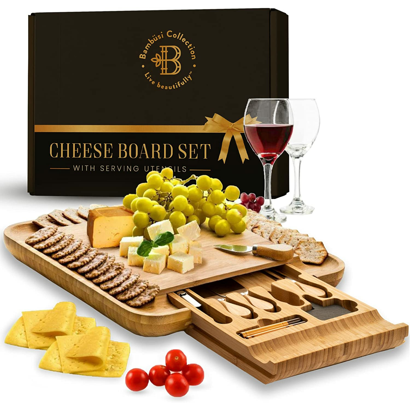 Premium Cheese Board and Knife Set - Entertain in Style