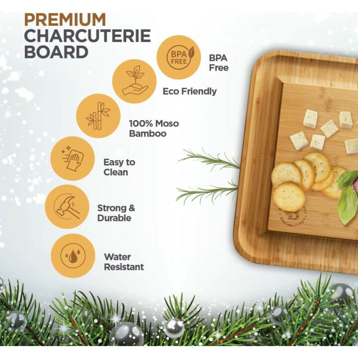 Premium Cheese Board and Knife Set - Entertain in Style