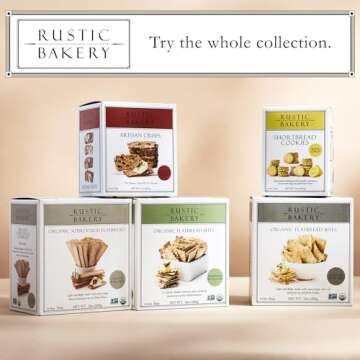 Rustic Bakery Handmade Sourdough Flatbread Crackers - Artisan Taste